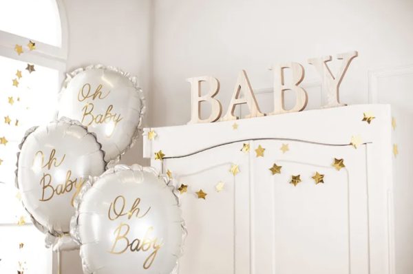 XL Folienballon Figur - Kissen, Oh Baby - 69cm x 53cm